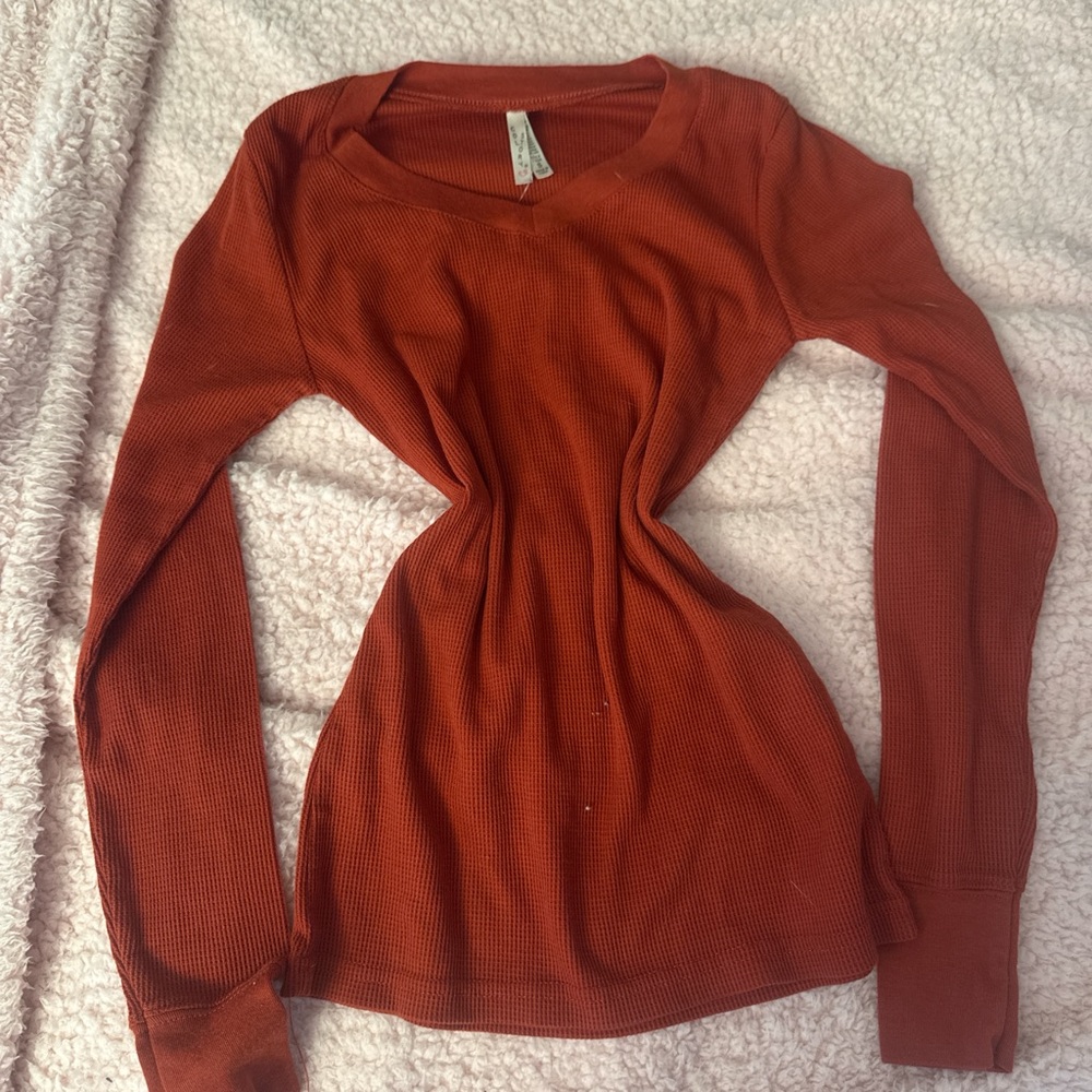 Women's Rust Long Sleeve Top